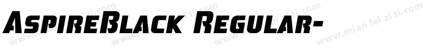 AspireBlack Regular字体转换
